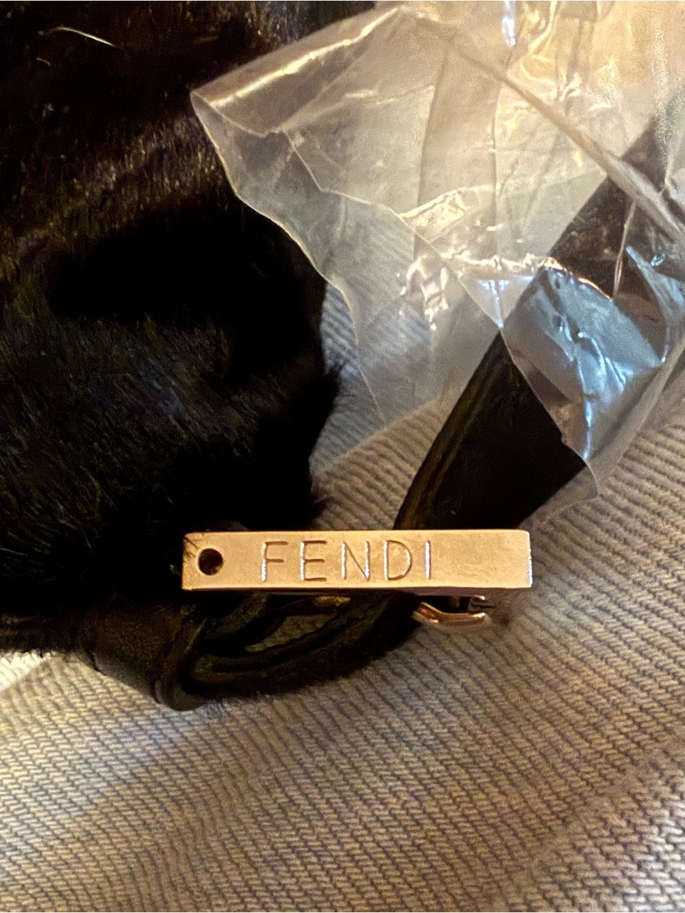 Fendi Mamma Baguette 26325 Black Pony Hair Bag Vintage Circa 2000 Y2K NWT - Picture 10 of 11